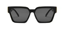 Load image into Gallery viewer, SUNGLASSES - GOLD &quot;BLACK&quot; LV
