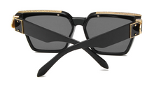 Load image into Gallery viewer, SUNGLASSES - GOLD &quot;BLACK&quot; LV
