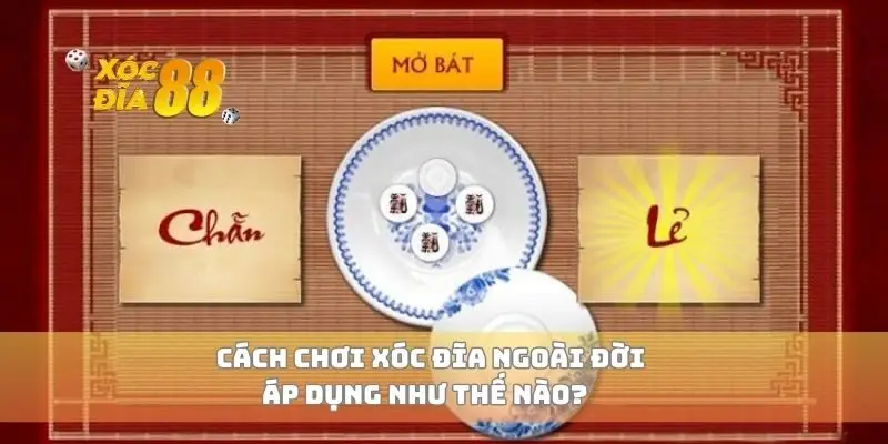 Cách chơi xóc đĩa ngoài đời áp dụng như thế nào?