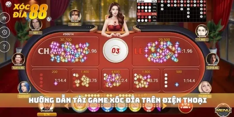 Hướng dẫn tải game xóc đĩa trên điện thoại